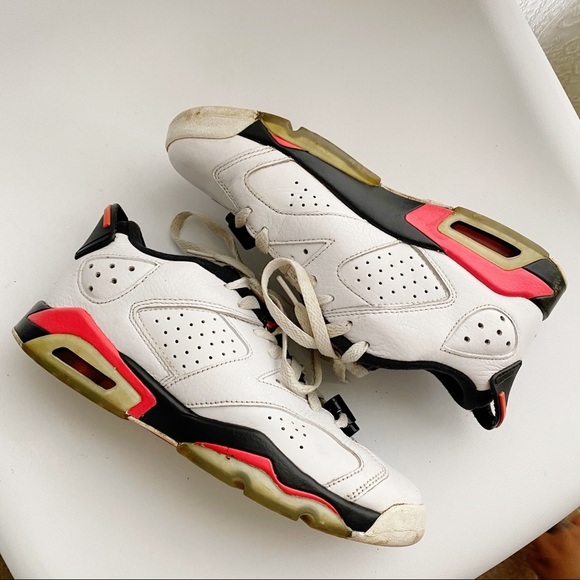 Nike Air Jordan Retro 6 Low Infrared Sneakers 6Y - Picture 5 of 13